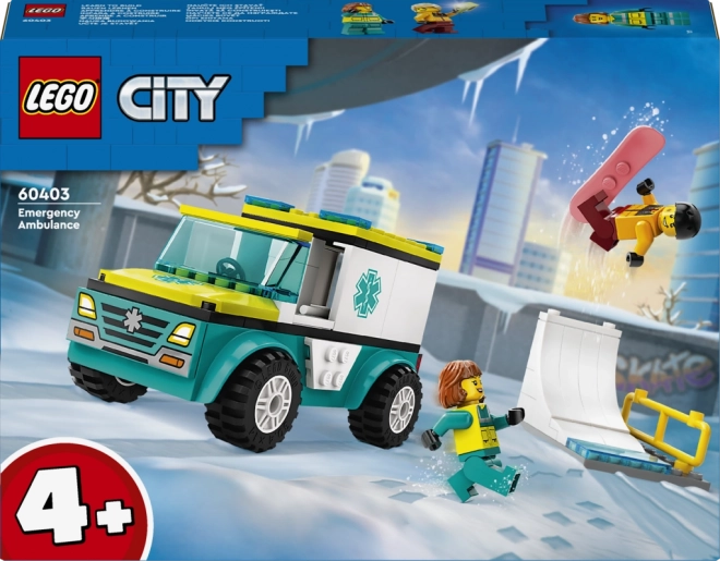 LEGO City Ambulance and Snowboarder Set