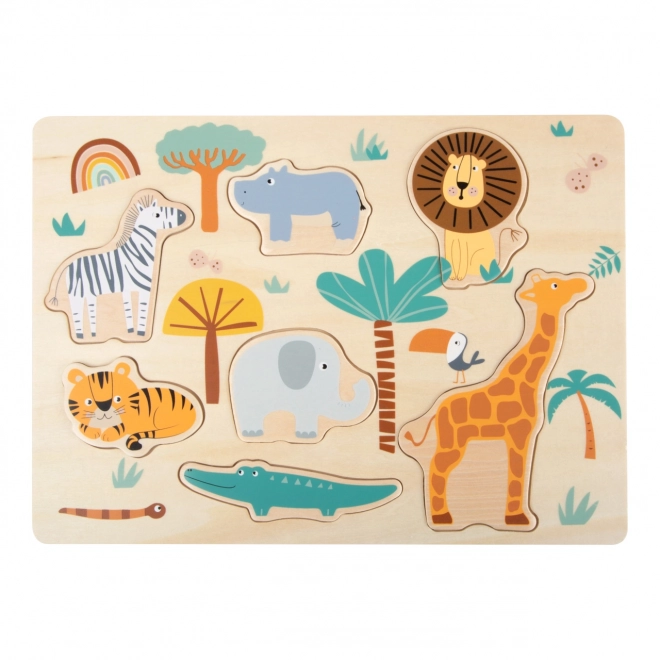 Small Foot Wooden Safari Puzzle