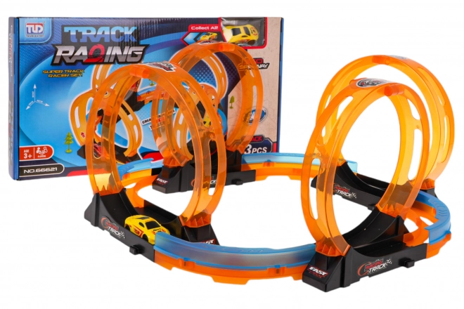 Racing Track with 4 Loops 23 Pieces