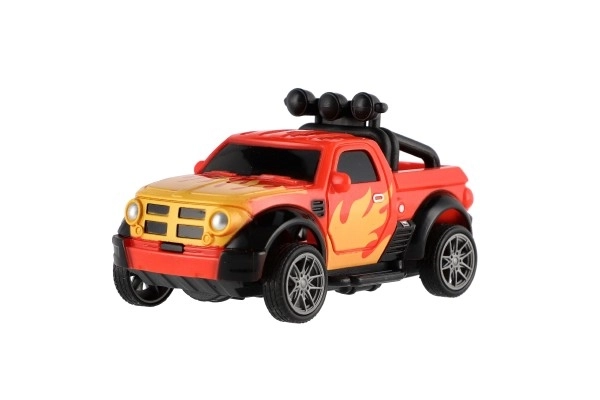 Off-Road Plastic Toy Car with Dual Sides Pull-Back