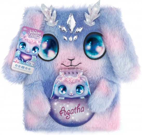 Plyšový obal Agatha s třpytivými detaily