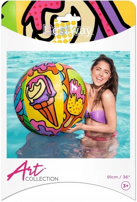 Inflatable Beach Ball Multicolor 91 cm