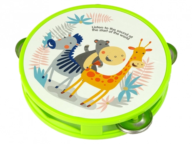 Musical Animal Tambourine for Kids