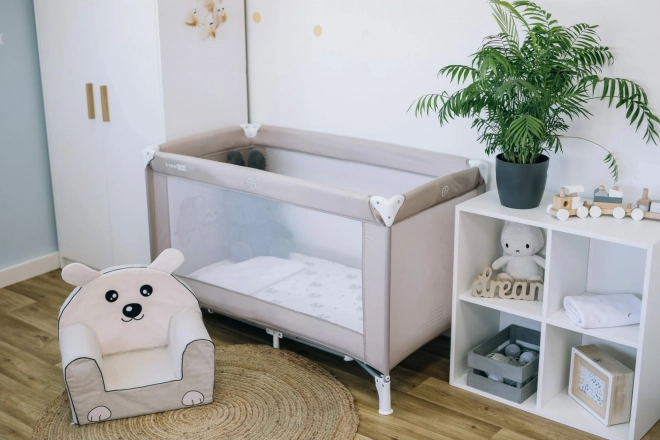 Travel Crib Love Sloth Beige