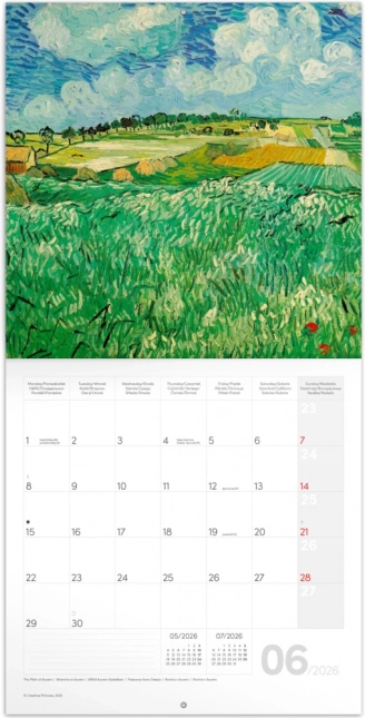 Vincent van Gogh 2026 jegyzetnaptár