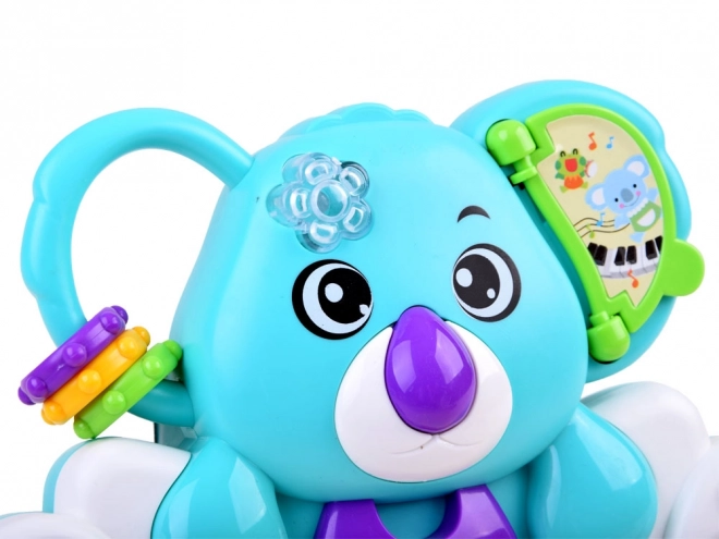 Colorful Interactive Koala Keyboard with Animal Sounds – blue