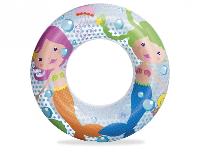 Kids Inflatable Dolphin Swim Ring – mermaid