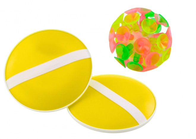 Skill Game Paddles with Suction Cup Ball