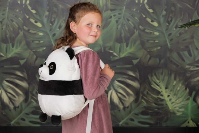 Cozy Noxxiez Panda Plush Backpack 2-in-1