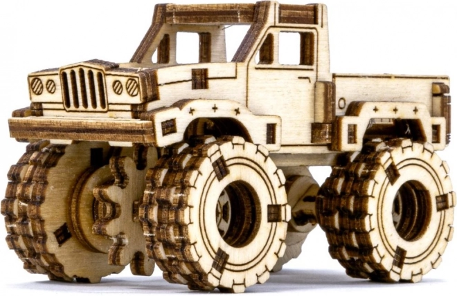 Wooden 3D Puzzle - Monster Truck Model