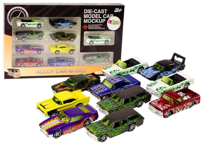 Metal Toy Cars Set 1:64 - 10 Pack