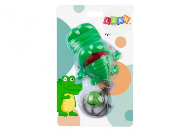 Keychain with Biting Crocodile Toy