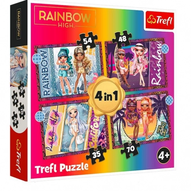 Puzzles 4-in-1 Rainbow High Fashion Dolls