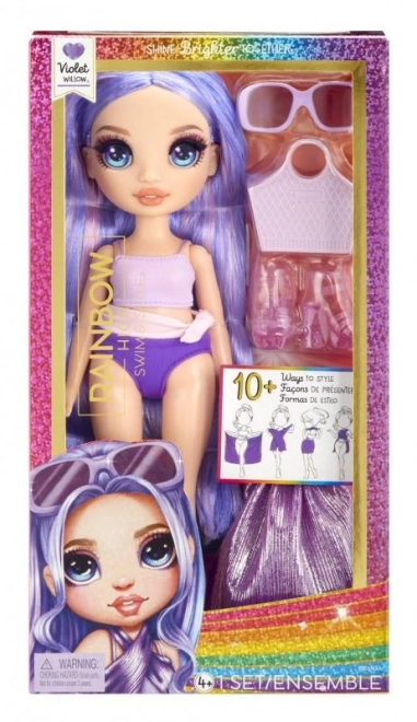 Rainbow High Fashion Doll in Swimsuit - Violet Willow