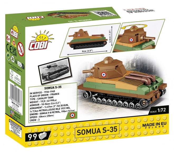 Cobi Historical Collection Somua S-35 Tank Model