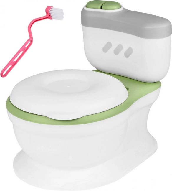Interactive children's potty with singing button and wipe compartment