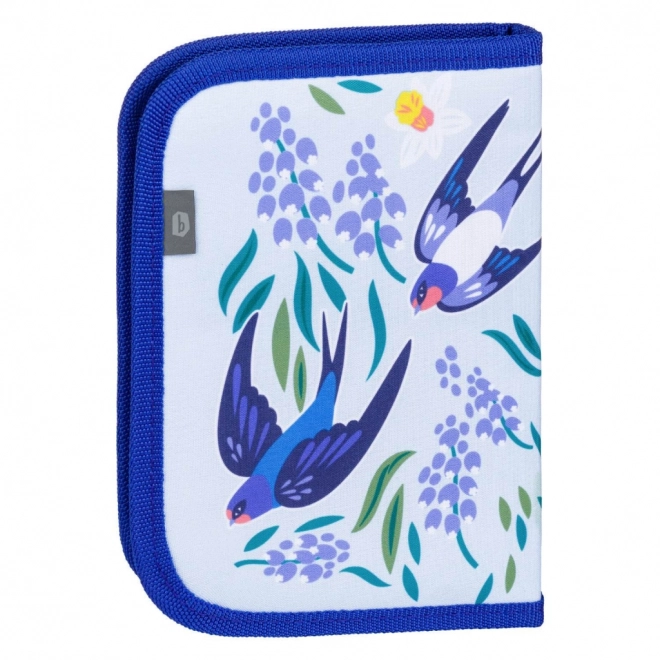 Astuccio scolastico monopiano con rondini
