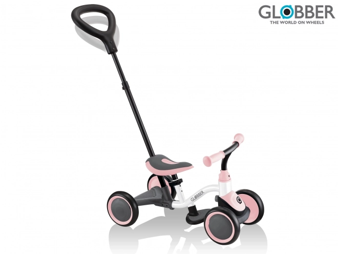 Globber 3-in-1 Balance Bike White Pastel Pink