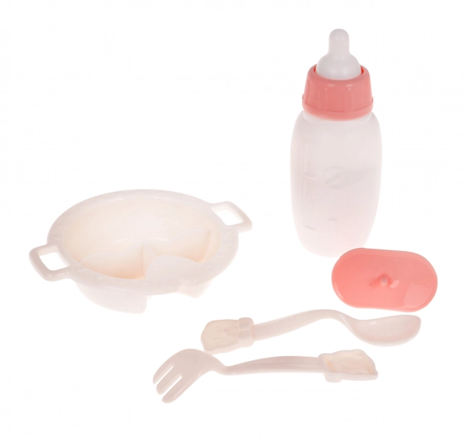 Doll Feeding Set for Children 3+ with High Chair and Accessories