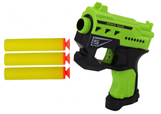 Mini Foam Dart Gun with Suction Cups Green