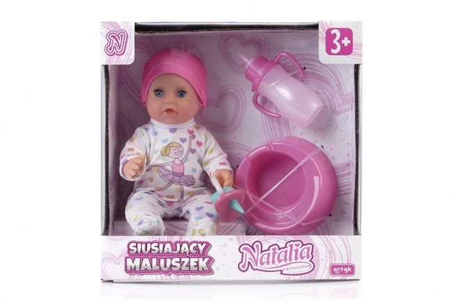 Doll Natalia Peeing Baby 17 cm