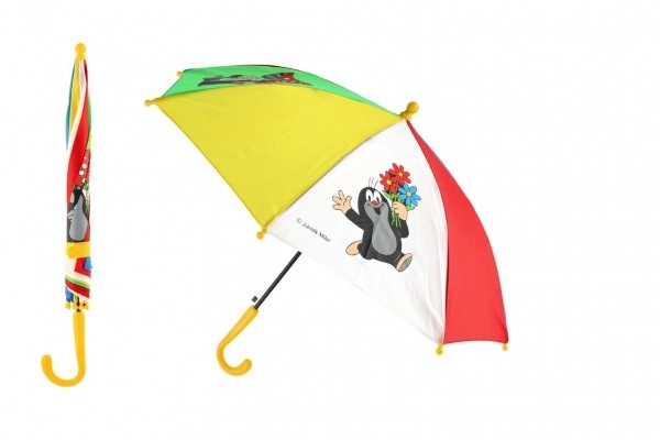 Children's Umbrella With Krtek Illustrations