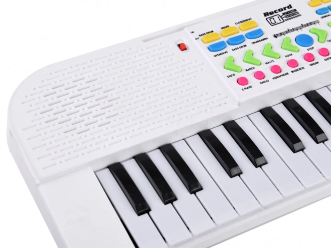 Mini Keyboard Toy With Microphone For Kids