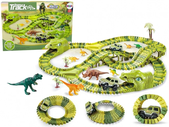 Dinosaur Park Playset with Track and Figures