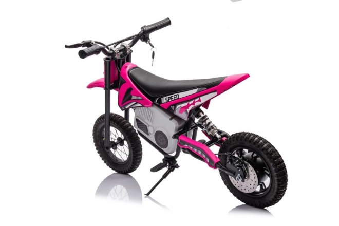 Pink Battery-Powered Cross Motorcycle