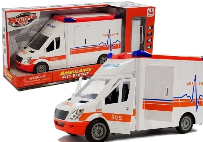 Battery Operated Ambulance with Stretcher and Lights