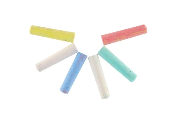 Colorful Sidewalk Chalks - 6 Pack