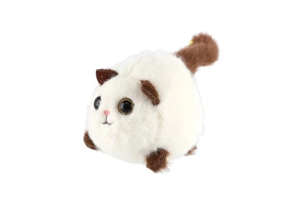 Wind-Up Plush Cat Toy with Twirling Tail