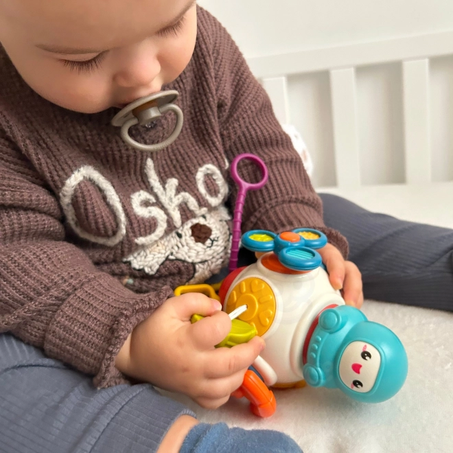 Cubo sensoriale Montessori 8 in 1 razzo spaziale