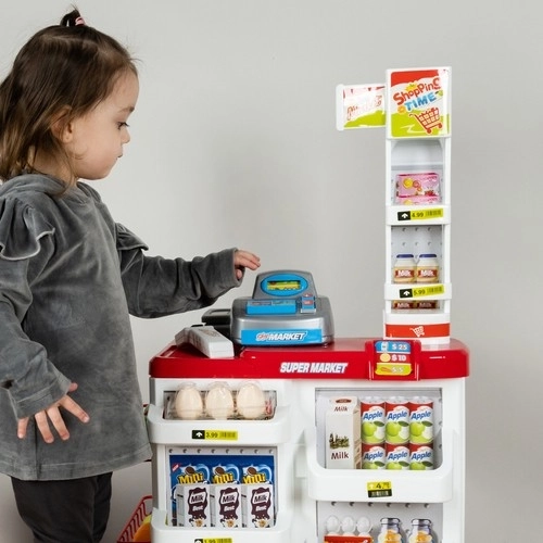 Children's Supermarket Checkout Set with Shopping Cart