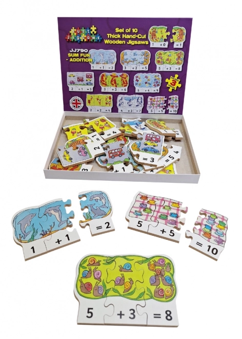 Addition Wooden Puzzle Set - Just Jigsaws