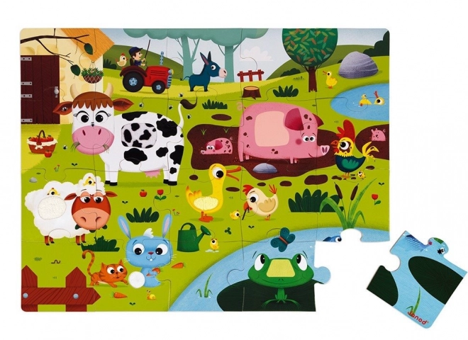 Touch And Feel Farm Animals Puzzle 20 Pieces