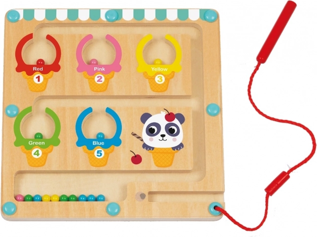 Magnetic Game Spin the Ice Cream for Children
