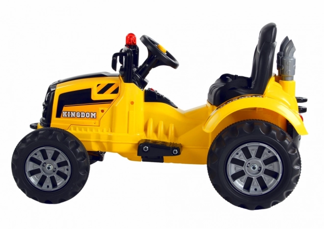 Yellow electric ride-on car