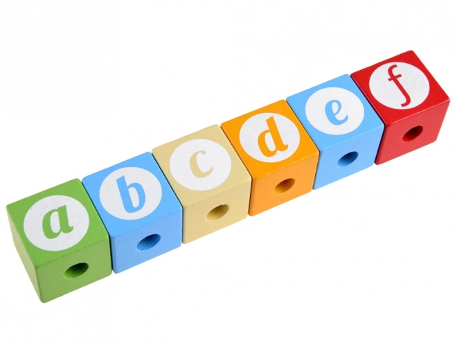 Wooden Train with Letter Blocks