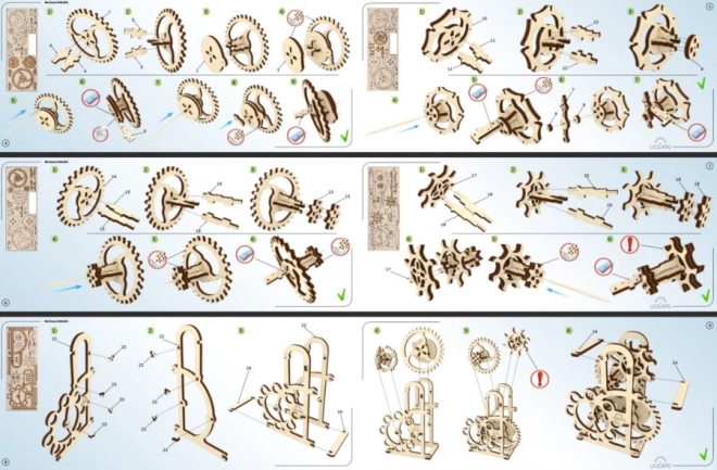 Ugears Wooden Mechanical Puzzle Dynamometer