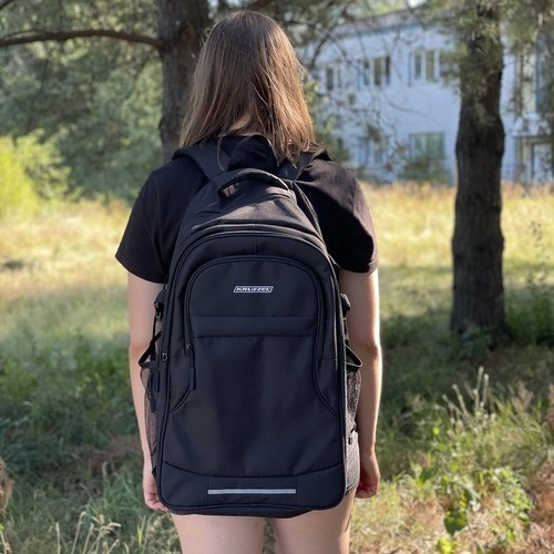 Large Black Backpack 45L