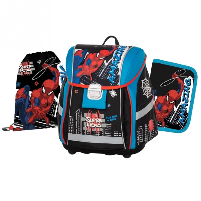 School Set 3 Pieces Premium Light with Spiderman