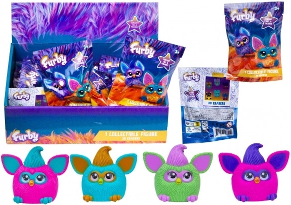 Furby figurine de collection 3D en gomme, assortiment