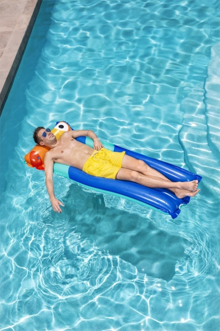 Inflatable Swimming Mattress Toucan Blue