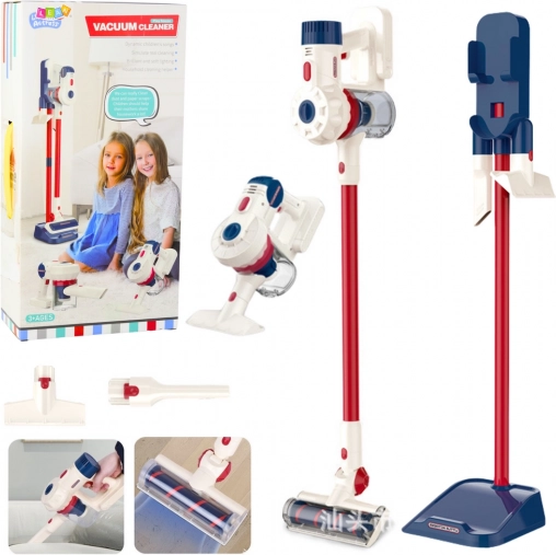 Children's Cleaning Set with White Upright Vacuum Cleaner