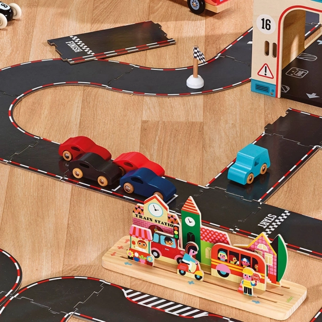 Set of 4 Wooden Cars Vilacity