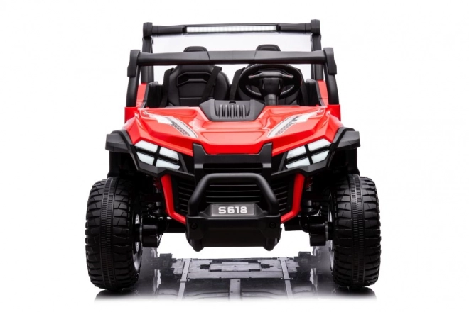 Red Battery Operated Ride-On Car 4x4