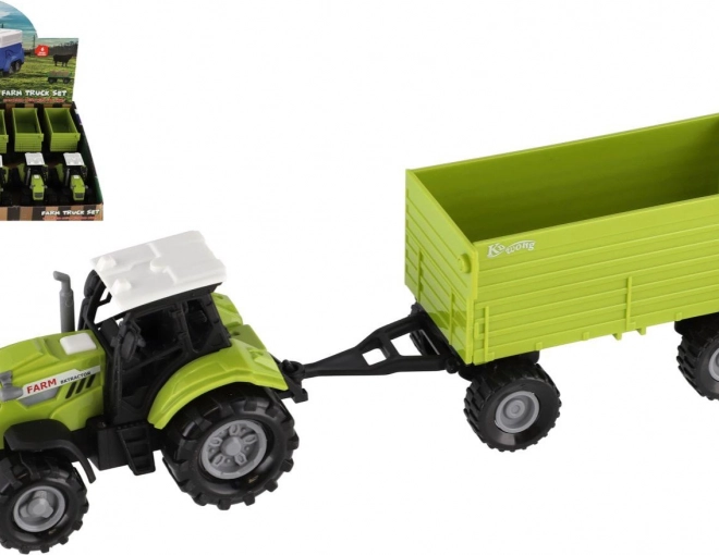 Tractor met aanhanger met realistische geluids- en lichteffecten