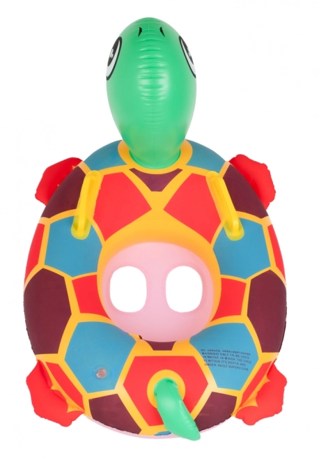 Inflatable Turtle Float with Seat for Babies