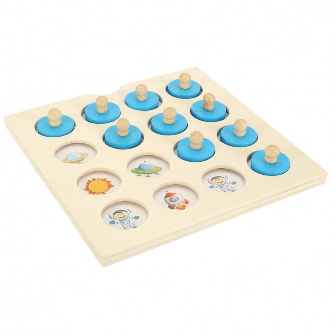 Montessori Memory Wooden Puzzle Game Set